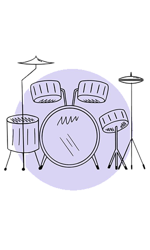 آموزش درامز در آکادمی موسیقی زیتون با تمرکز بر ریتم‌سازی، تکنیک‌های نوازندگی و اجرای حرفه‌ای